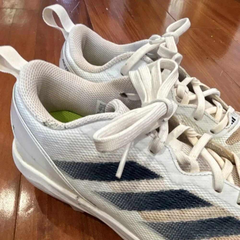 adidas White/Blue/Green Men's Baseball Cleats Medium (D) size 7